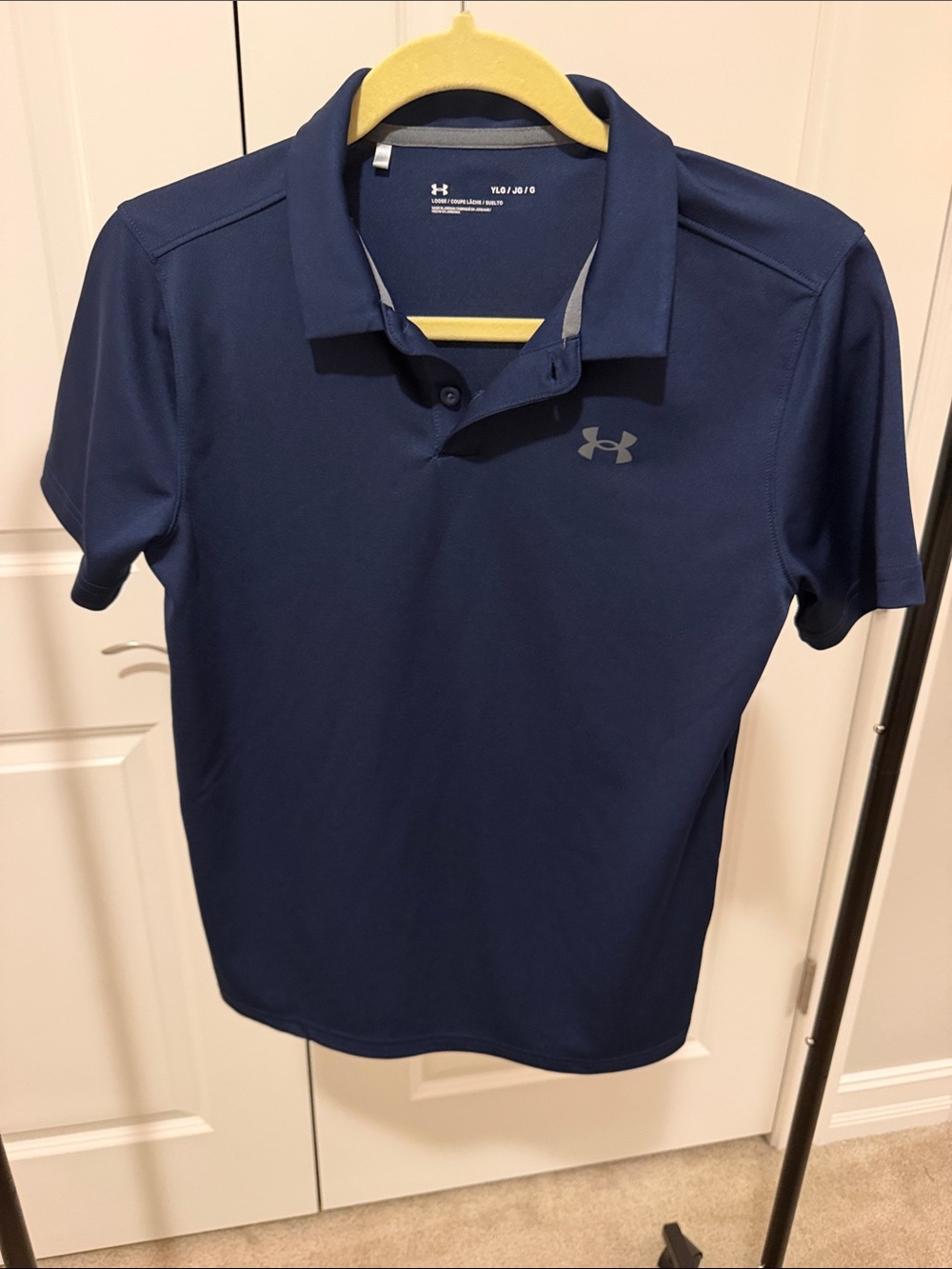 Under Armour Boys Navy Blue Performance Polo